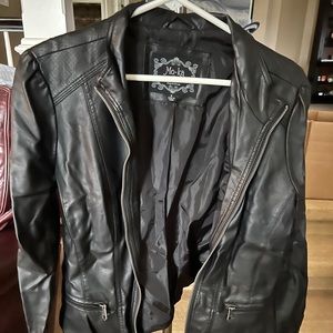 Moto leather jacket
